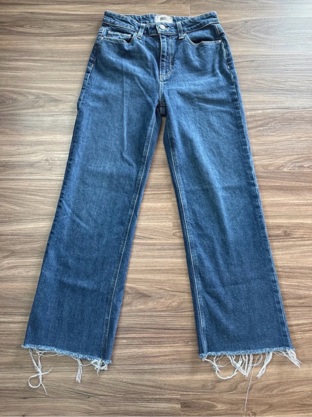 PAIGE Medium Blue Leenah Ankle Jeans Size 26